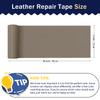 Zenyao Leather Repair Patch Tape - Self Adhesive Leather Repair Kit for Car Seat Furniture, Heavy Duty Vinyl Repair Patch for Couch Sofa, Waterproof for Rips Scratches Tears, 3x60 Inch Roll, Beige view 2