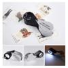 10X/20X/30X Full Metal Magnifier with Light,Folding Portable Jewelry Loop Magnifying Loupe Jewelers Eye Loupe with LED Light view 4