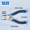 SPEEDWOX 5.5 Inches Nylon Nose Pliers Double Nylon Flat Jaw Pliers Carbon Steel Jewelry DIY Tools Jewelry Making Supplies for Grasping Straightening Ring Opening Shaping Thin Metal Soft Jaw view 2