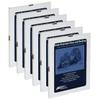 Ambiance Break-Resistant Picture Frame Glass and Backing, 6x8" Pack of 6, for Replacement or Empty Frames, 2mm Thick, Rounded Edges for Safe Handling, White Corrugated Cardboard view 1