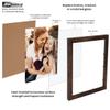 Ambiance Break-Resistant Picture Frame Glass and Backing, 6x8" Pack of 6, for Replacement or Empty Frames, 2mm Thick, Rounded Edges for Safe Handling, White Corrugated Cardboard view 2
