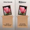 Ambiance Break-Resistant Picture Frame Glass and Backing, 6x8" Pack of 6, for Replacement or Empty Frames, 2mm Thick, Rounded Edges for Safe Handling, White Corrugated Cardboard view 3