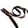 #5 Brass Metal YKK Medium Weight Inside/Outside Reversible Slide Jacket Zipper Separating (1 Zipper) - Tape Color: Dark Burgundy #254W - Choose Your Length (Dark Burgundy #254W, 21" Inches) view 3