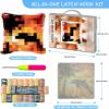 Bcdfgybcaxn Undersea Landscape Latch Hook Kits for Adults,Animal Turtle,DIY Pillowcase Hook and Latch Kit,Embroidery Needlework Cushion Cover,17x17in view 3