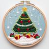 Punch Needle kit for Beginners, Delightful Snow Series Punch Needle Holiday DIY Handmade Seasonal idea, Punch Stitching kit for Adults, Needle Punch Kits for Adults, Festive Creative Decoration view 1