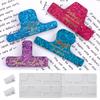 Clip Resin Mold with 2 Styles, Bookmarks Clips Silicone Molds with 20 PCS Folder, UV Resin Mold PP Clip Give Your Office Documents a Unique Style view 3
