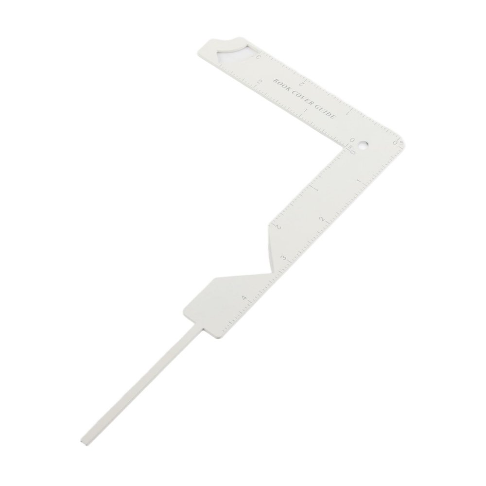 Book Binding Tool, 5 in 1 Metal Bookbinding Tools Multi Function Book Cover Guide Simple Metal Ruler for Home School Calender
