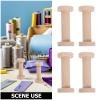 NUOBESTY 15pcs Wood Empty Spools: Wooden Thread Spool for Sewing and Embroidery - Vintage Sewing Machines Thread Holders for Craft Enthusiasts view 3