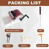 Wool Carding Machine | Wool Fiber Drum Carding Machine, Wool Felt Making Tool with Hand Crank, Can Remove Fiber Impurities,Quickly Mix Colors,Suitable DIY Felt Animal Craft Making 8inches view 4