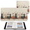 ALAZA Cute Cats Pumpkins Leaves Photo Album Self Adhesive Scrapbook Album PU Leather Cover 3 Ring Binders Photo Book for Wedding Family Travel Memory view 2