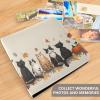 ALAZA Cute Cats Pumpkins Leaves Photo Album Self Adhesive Scrapbook Album PU Leather Cover 3 Ring Binders Photo Book for Wedding Family Travel Memory view 4