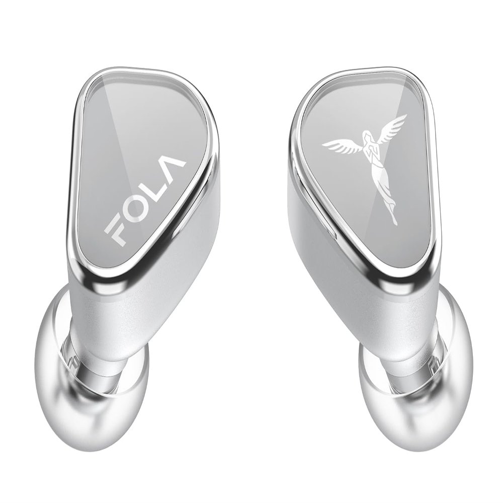 TANCHJIM FOLA HiFi in-Ear Monitor, Low Distortion DMT5 1DD Vocal & Instrument Enhance Wired Earphones Support APP Control HRTF Virtual 7.1/5.1 & Gaming Sound, IEM with 3 Tuning NozzlesWithout mic
