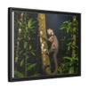 Aye-aye Madagascar Rainforests Premium Pinewood Frame Framed Canvas Wall Art view 2