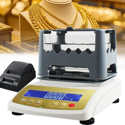 RoyceBee Gold Purity Analyser Meter Digital Electronic Gold Purity Tester Machine, Precious Metal Authenticity Tester, Precious Metal Densimeter Density, 0.001g/cm Density Resolution XF-300K