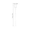 DOITOOL 100pcs Floral Card Holder: Clear Plastic Flower Picks Fork Straight Head Photo Card Holder Floral Sticks for Bouquet Arrangement Wedding Decor view 2