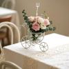 DOITOOL 100pcs Floral Card Holder: Clear Plastic Flower Picks Fork Straight Head Photo Card Holder Floral Sticks for Bouquet Arrangement Wedding Decor view 4