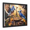 Blue Jay Premium Pinewood Frame Framed Canvas Wall Art, 14x11 or 20x16 Inches view 2