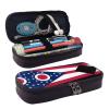 BOXILTD Ohio State Flag Leather Pencil Case - Multi Purpose Pencil Case With Zipper Closure A Cute Pen Holder Suitable For Work view 1