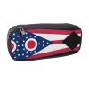 BOXILTD Ohio State Flag Leather Pencil Case - Multi Purpose Pencil Case With Zipper Closure A Cute Pen Holder Suitable For Work view 2