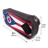 BOXILTD Ohio State Flag Leather Pencil Case - Multi Purpose Pencil Case With Zipper Closure A Cute Pen Holder Suitable For Work view 3