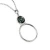 Magnifying Glass Necklace for Women, 10X Magnifying Monocle Necklace Pendant Vintage Reading Magnifier Lens (Black) view 2