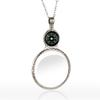 Magnifying Glass Necklace for Women, 10X Magnifying Monocle Necklace Pendant Vintage Reading Magnifier Lens (Black) view 3