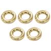 Vestamore 5 Pcs 18K Golden Filled Split Rings, Gold Plated Copper Jump Rings for Jewelry Making, Charm Split Connector Rings for DIY Bracelets Necklaces Earrings, Jewelry Supplies view 1