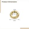 Vestamore 5 Pcs 18K Golden Filled Split Rings, Gold Plated Copper Jump Rings for Jewelry Making, Charm Split Connector Rings for DIY Bracelets Necklaces Earrings, Jewelry Supplies view 3