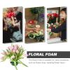 SEWACC 1 Set Flower Foam with Bowl Kit Round Floral Foam Blocks Bulk DIY Green Flower Arrangement Supplies Floral Arranging Kit for Wedding Birthday Party Table Centerpiece Decorations view 4