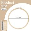 40 Pieces 6 Inch Round Embroidery Hoops Bulk Bamboo Frame Circle Cross Stitch Hoop Ring for Embroidery Art Craft Sewing view 2