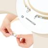 40 Pieces 6 Inch Round Embroidery Hoops Bulk Bamboo Frame Circle Cross Stitch Hoop Ring for Embroidery Art Craft Sewing view 4