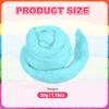 MECCANIXITY Wool Roving Yarn Soft Felting Wool 50g/1.76oz Pure Chunky Roving Yarn for Needle Felting Knitting Blanket Spinning Weaving Art DIY Craft Sky Blue view 2