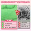MECCANIXITY Wool Roving Yarn Soft Felting Wool 50g/1.76oz Pure Chunky Roving Yarn for Needle Felting Knitting Blanket Spinning Weaving Art DIY Craft Sky Blue view 4