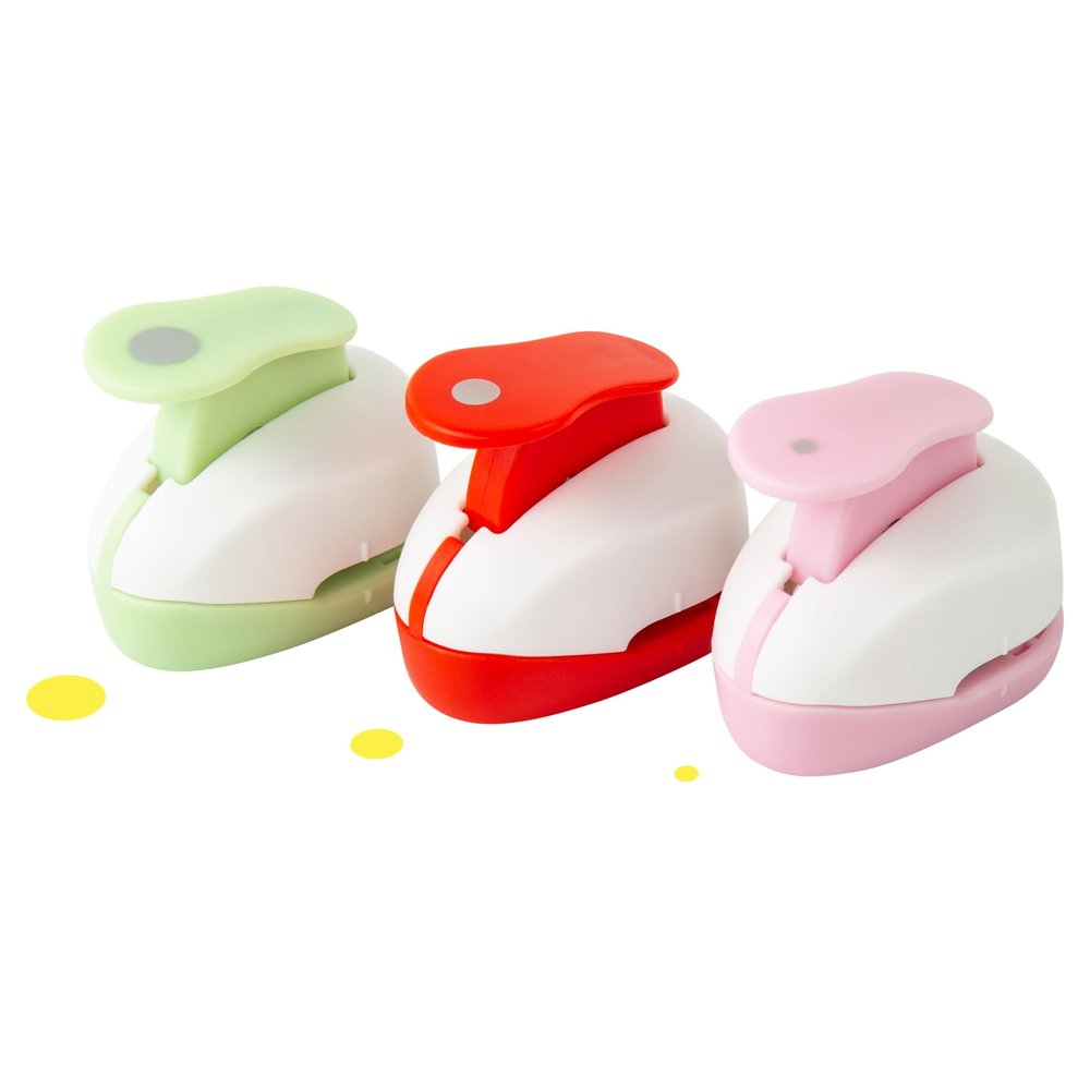 QIQQIKIN Circle Paper Punch Set- 3 Pieces (3mm, 6mm, 9mm),Small Hole Puncher,Shape Cutters for Paper,Craft,Tag Punches,Mini Circular,Crafts Punches,Scrapbooking Crafting,DIY Card Making