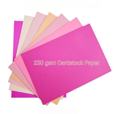 KYMY Pink Cardstock Paper, 35 Sheets A4 Heavyweight 230gsm/85lb Thick Card Stock, 7 Assorted Pink Tones Colored Cardstock for Crafts, Card Making, Invitations, Scrapbooking, DIY Paper Art Projects