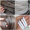 Queenbox 0.31in 196.8FT Brown Double-Sided Flat Rattan PE Rattan, 50g Faux Wicker Weaving Material for Basket Furniture Sofa Chair Repair Replacement view 4