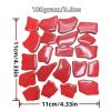 115g Polygon Porcelain Mosaic Tiles Irregular Ceramic Tile DIY Craft Materials 66(Rose Red) view 4