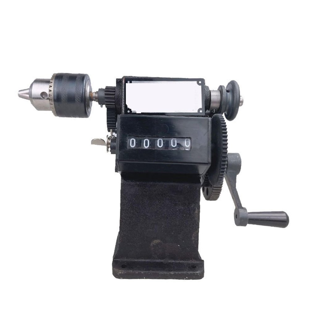 Coil Winding Machine, Manual Winding Machine Dual-Purpose Hand Coil Counting Winding Machine Winder Count Range Winding Tools,Coil Winder