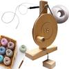 XIVUIFOI Yarn Spinnings Wheel,Handmade Wooden Spinner for High-Speed,Smooth Rotation,Efficient Spinnings of Wool,and Silk,Bobbin Inner Diameter 5-7mm view 1