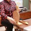 XIVUIFOI Yarn Spinnings Wheel,Handmade Wooden Spinner for High-Speed,Smooth Rotation,Efficient Spinnings of Wool,and Silk,Bobbin Inner Diameter 5-7mm view 2