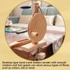 XIVUIFOI Yarn Spinnings Wheel,Handmade Wooden Spinner for High-Speed,Smooth Rotation,Efficient Spinnings of Wool,and Silk,Bobbin Inner Diameter 5-7mm view 3