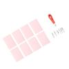 Stamp Making Kit 8pcs Pink Rubber Carving Blocks Linoleum Cutter Kit Linocut Carving Tools for Block Printing Printmaking Supplies view 2