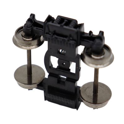 getuse HO Scale Model Train Bogies 1:87 Alloy Metal Wheels for Railway Layout Diorama DIY Replacement Sturdy Railway Accessories- 1 Pieces