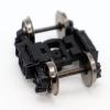 getuse HO Scale Model Train Bogies 1:87 Alloy Metal Wheels for Railway Layout Diorama DIY Replacement Sturdy Railway Accessories- 1 Pieces view 2
