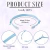 Bestewelry 20Pcs Adjustable Braided Cord Bracelets Waxed Polyester Cord Bracelet Making Set Friendship String Bracelets for DIY Women Jewelry Making Supplies (Cyan) view 4