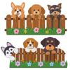 DELORIGIN Fence Puppy Cutting Dies Cute Dogs Die Cut Carbon Steel Die Cuts Stencils Card Making Scrapbooking Embossing Stencils Template Dies for DIY Paper Craft Albums Card Gift Decor view 1
