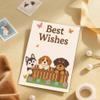 DELORIGIN Fence Puppy Cutting Dies Cute Dogs Die Cut Carbon Steel Die Cuts Stencils Card Making Scrapbooking Embossing Stencils Template Dies for DIY Paper Craft Albums Card Gift Decor view 3