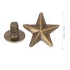 50 Sets Star Shape Rivet Studs, 14mm Zinc Alloy Star Rivets Screwback Garment Tacks Studs and Spikes for Leather Craft Shoes Bags Clothing Decoration (Bronze) view 3