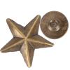 50 Sets Star Shape Rivet Studs, 14mm Zinc Alloy Star Rivets Screwback Garment Tacks Studs and Spikes for Leather Craft Shoes Bags Clothing Decoration (Bronze) view 4