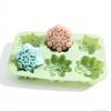 X-Haibei Snowflake Silicone Mold for DIY Desserts & Bath Soap - HandeSize 3 Inch Dia. 4oz Cavities, Easy Release for Perfect Ice Cream, Pudding & Jello view 2